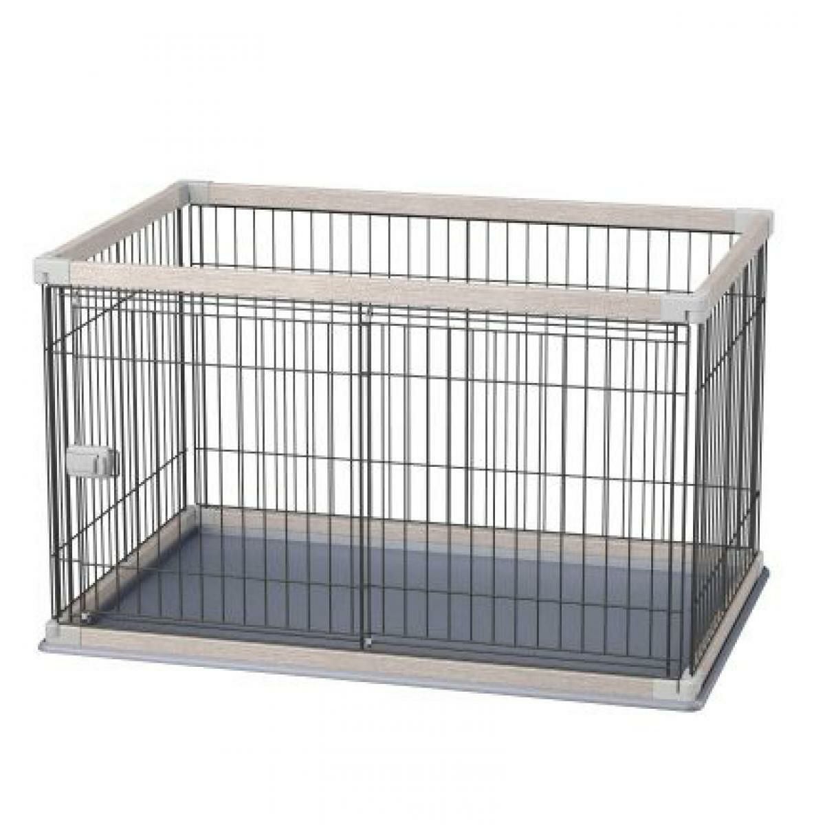 アイリスオーヤマ プラケージ 810 ベージュ / 犬 ケージ 室内 1段 小型