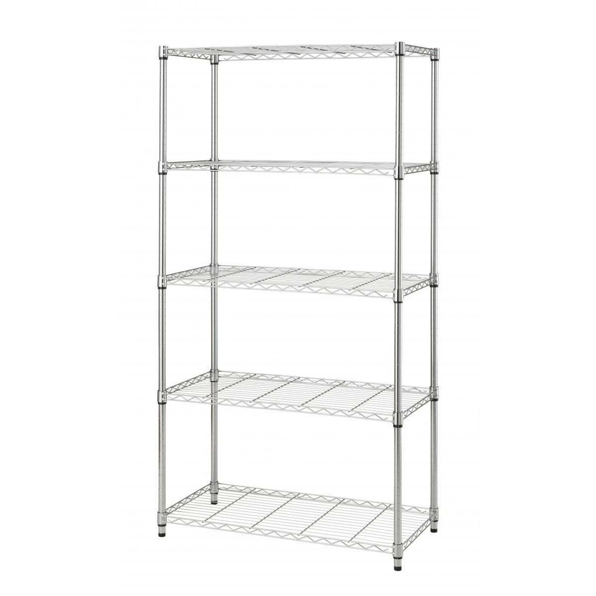 ドウシシャ システムワイヤーラック 5段 90W SW25-90175 幅91.5cmx奥行