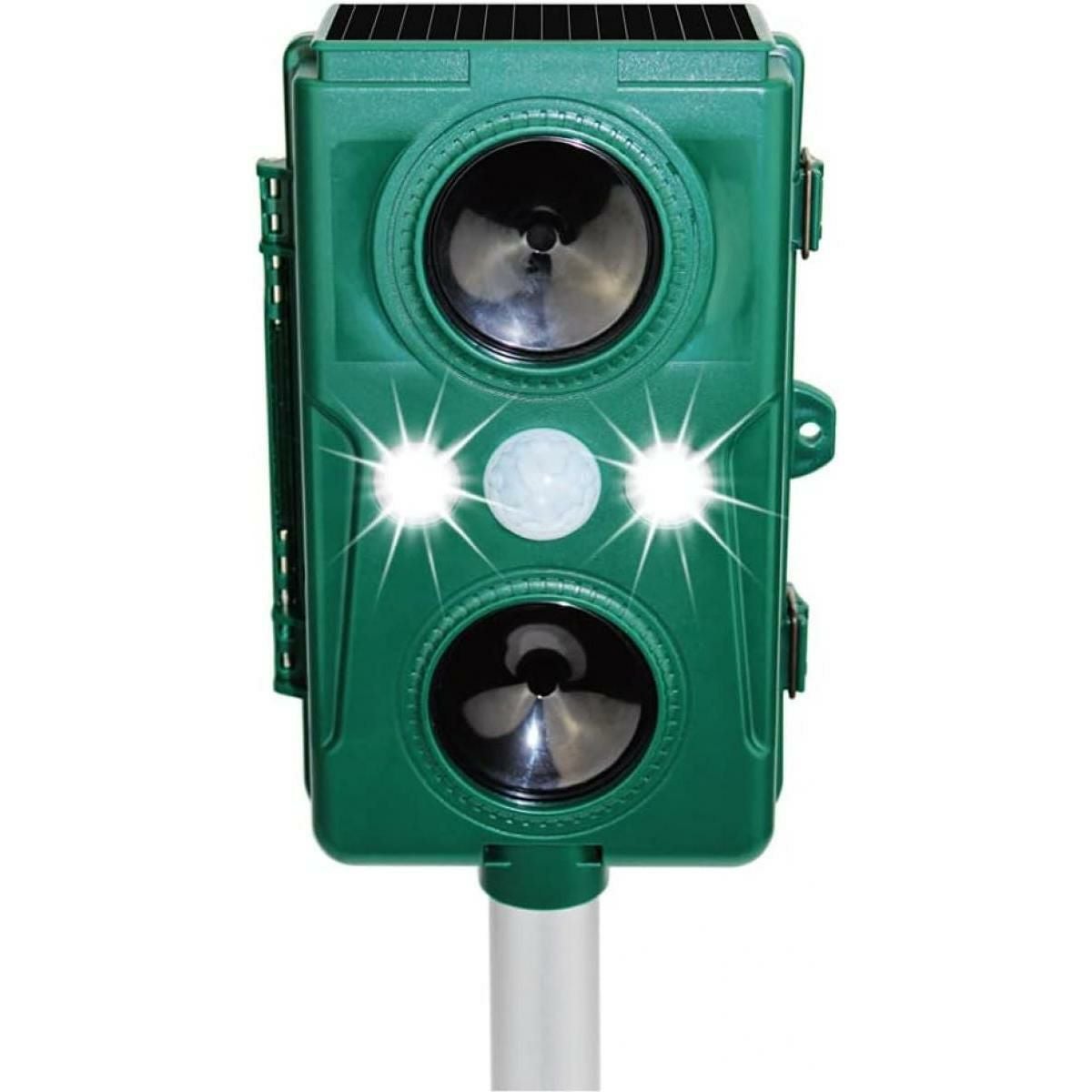 イノシシ 対策 光 いのしし防止LED通せんぼ - 青色LEDでイノシシ撃退