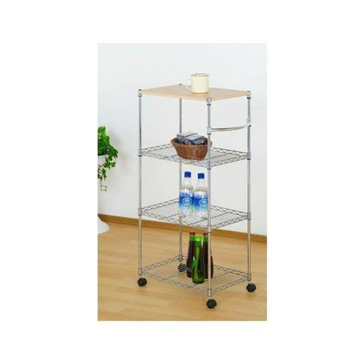 ドウシシャ メタルラック エコノミーシリーズ ミニ4段 ルミナスパーツ