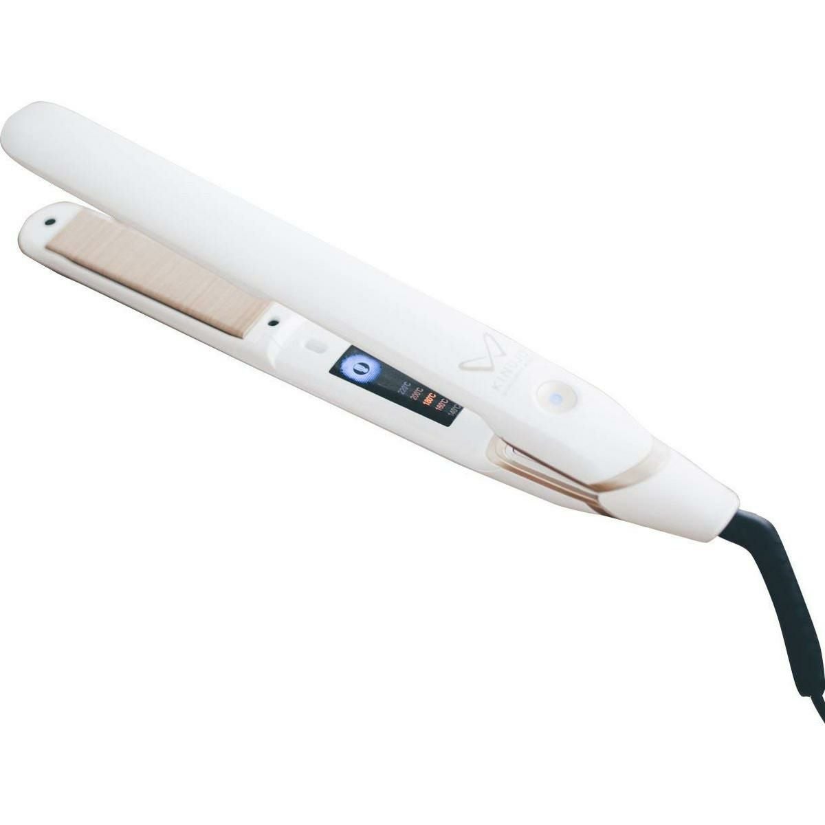 KINUJO W DS100 (WH) ホワイト ストレートヘアアイロン 海外兼用