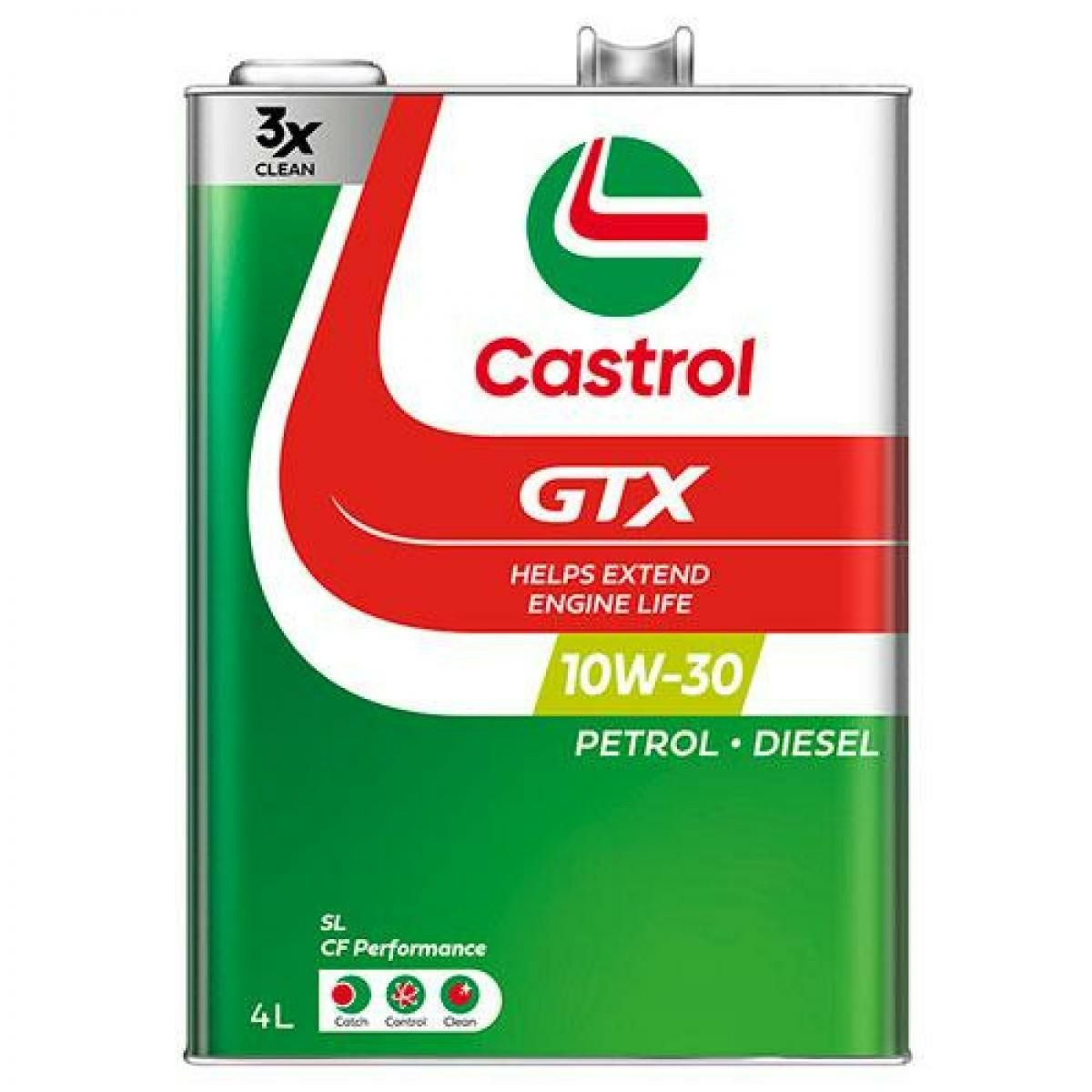 カストロールエンジンオイル 4L×6本セット24L ガソリン＆ディーゼル車 在庫有・即納】 カストロール エンジンオイル GTX 10W-30 4L 4輪
