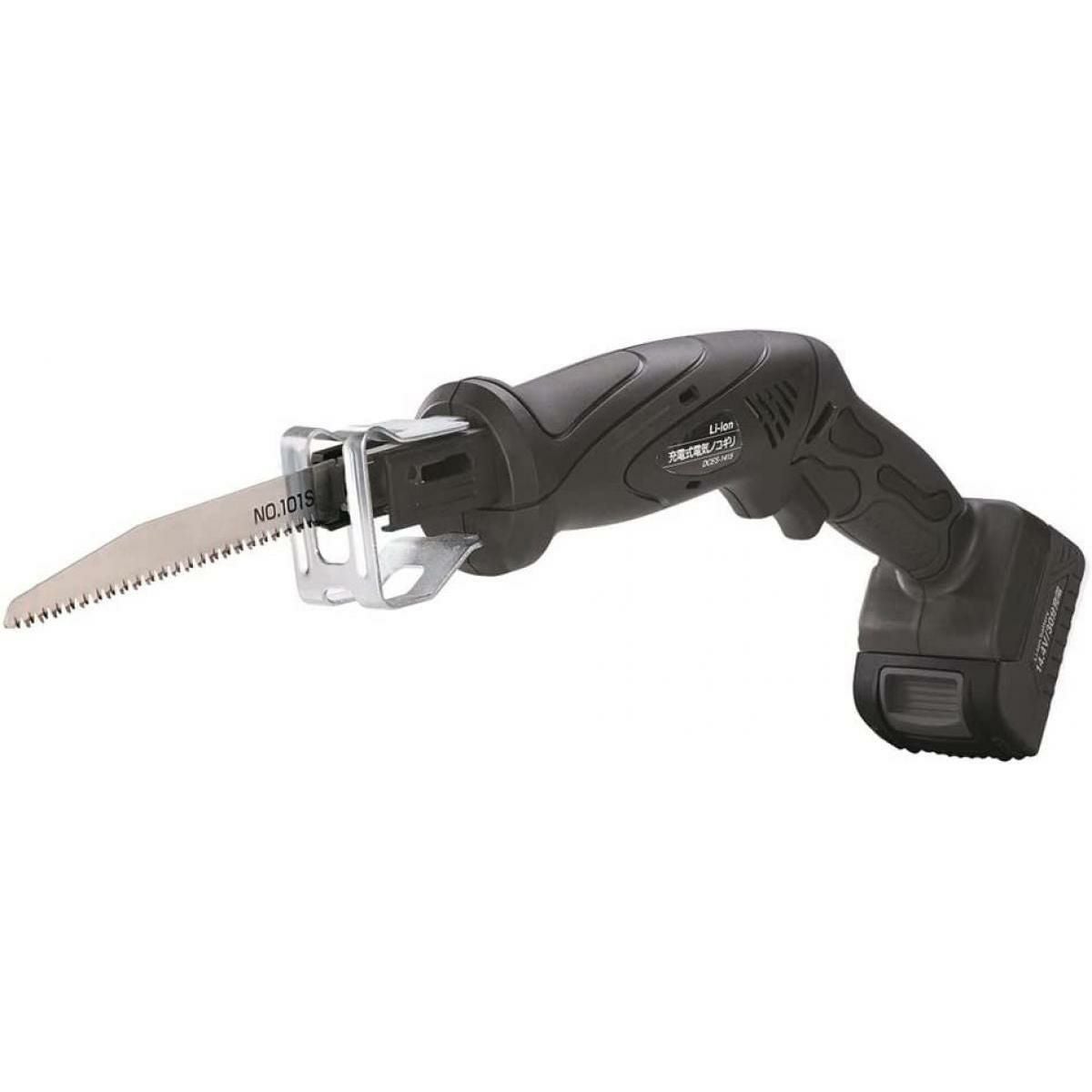 新興製作所 充電式ノコギリ DCES-1415 本体: 奥行38cm 本体: 高さ7cm
