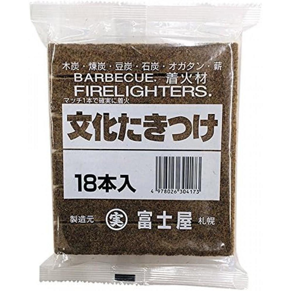 在庫有・即納】丸実富士屋商店 文化たきつけ 18本入り 着火剤