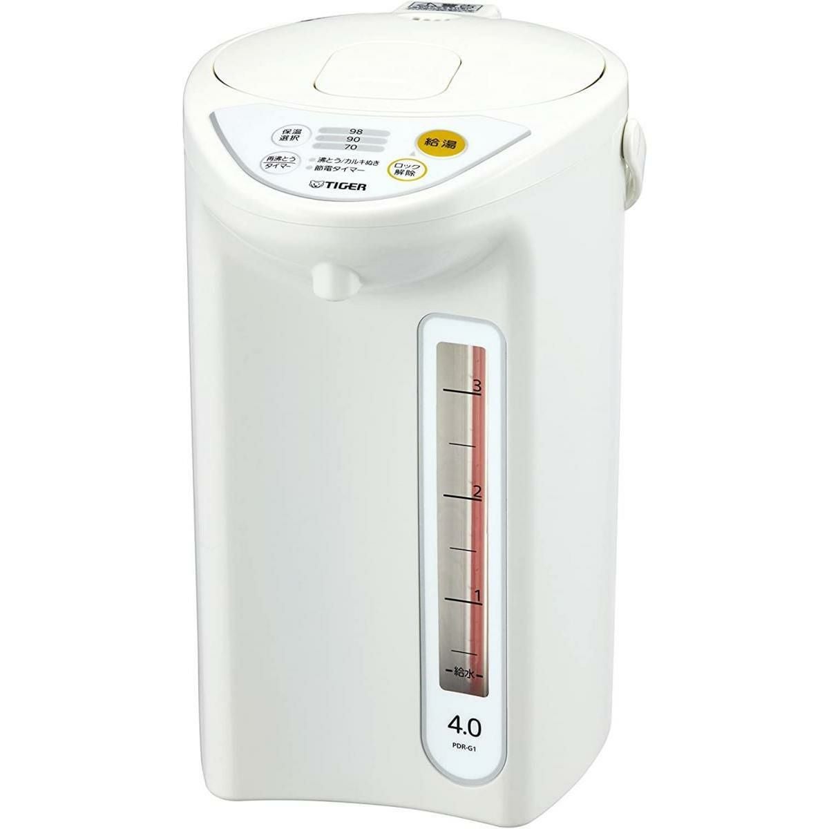 在庫有・即納】タイガー 魔法瓶 マイコン 電気 ポット 2.2L ホワイト