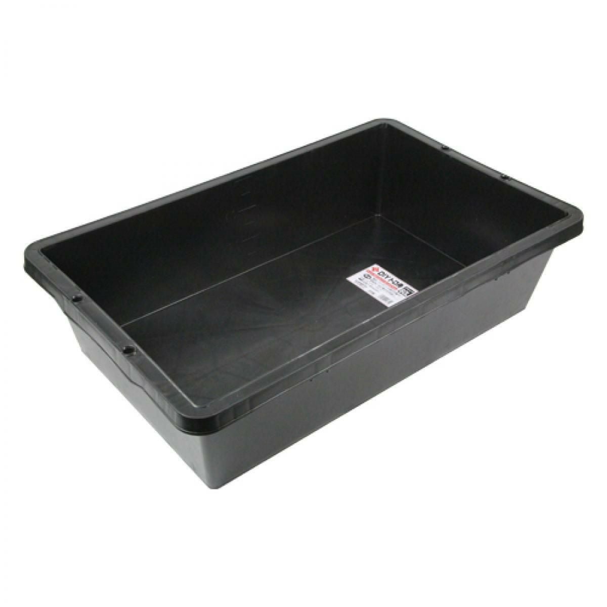 赤長 DIYトロ舟 ブラック 60L 約820×207×511mm 左官 野菜洗い 藤原産業